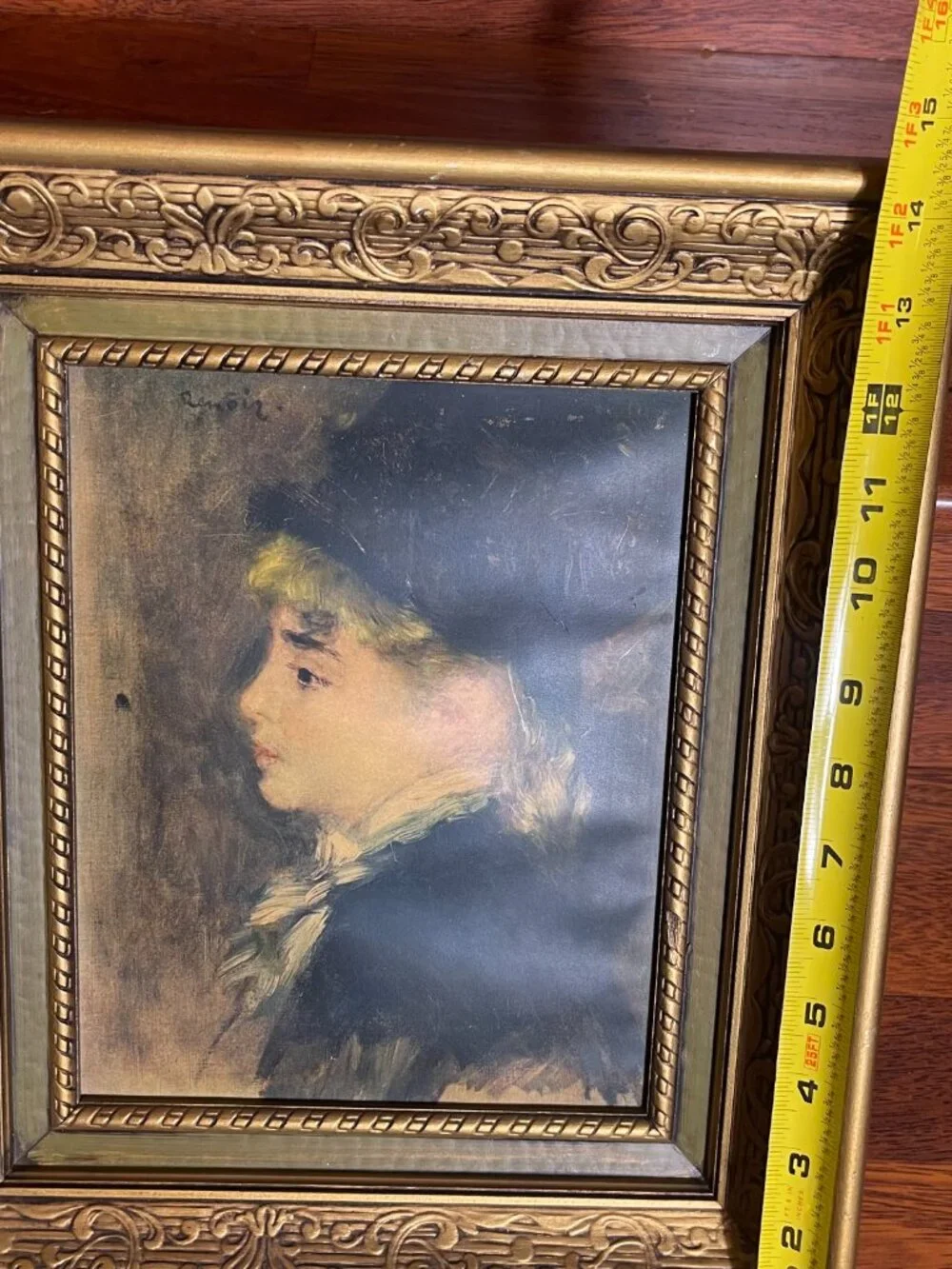 2 VTG Canvas FRMD Wall Art 